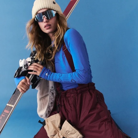 Free People Dew Point Overalls - Oxblood - Picture 4 of 4